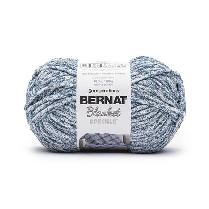 Bernat Blanket Speckle Squall Yarn - 2 Pack of 10.5oz/300g - Polyester - #6 Super Bulky - 220 Yards - Knitting & Crochet