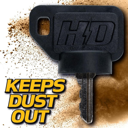 Interruptor HD 2 unidades con llave de encendido de paraguas SÓLO compatible con John Deere EZ-Trak Z225 Z235 Z245 Z255 Z345 Z355 Z375 Z425 Z435 Z445 Z465 Z510 Z520 Z645 Z655 Z665 AUC12681 AM101600 AM131841 AM102439 AM132500