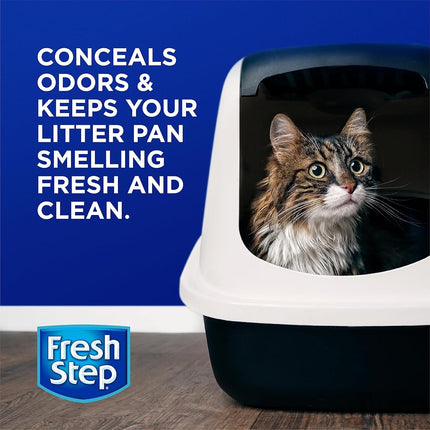Fresh Step Cat Litter Crystals in Fresh Scent | Cat Litter Box Deodorizer | Combats Cat Odors and Neutralizes Smells to Keep Your Home Clean, 15 Ounces - 12 Pack