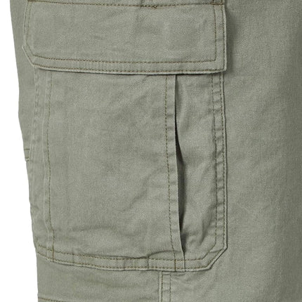 Wrangler Authentics Men's Big & Tall Classic Relaxed Fit Stretch Cargo Short, Dusty Olive, 46