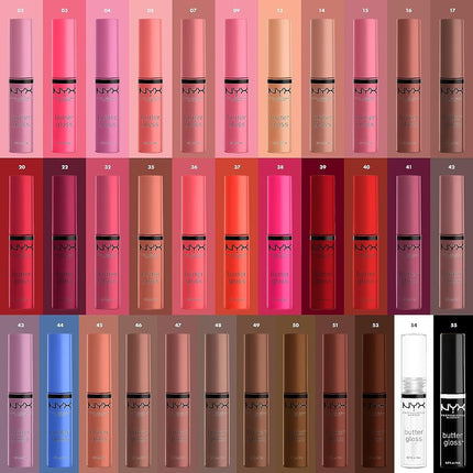 NYX PROFESSIONAL MAKEUP SIONAL MAKEUP Brillo de Labios Butter Gloss, No Pegajoso - Licorice (Negro)