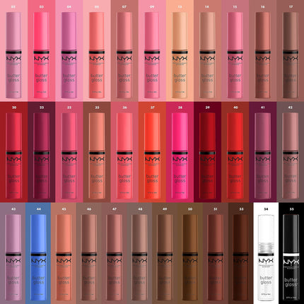 NYX PROFESSIONAL MAKEUP SIONAL MAKEUP Butter Gloss, Non-Sticky Lip Gloss - Licorice (Black)