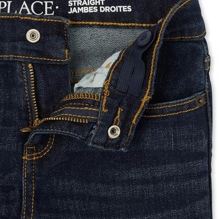 The Children's Place Boys' Stretch Straight Leg Jeans, Potter Wash, 4