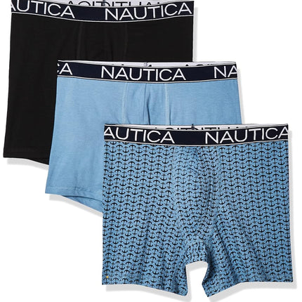 Nautica Men's 3-Pack Classic Cotton Stretch Boxer 