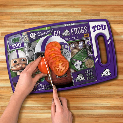 YouTheFan NCAA TCU Horned Frogs Planche à découper Série Rétro