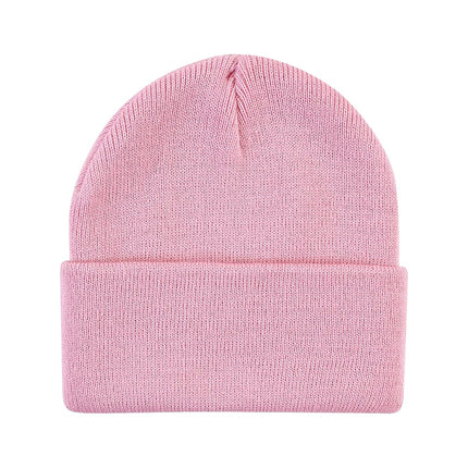 Hudson Baby Unisex Baby Knit Cuffed Beanie 3pk, Orchid Pink, Youth