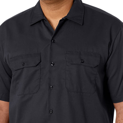 Camisa de trabajo de manga corta Dickies, Negra, 4X