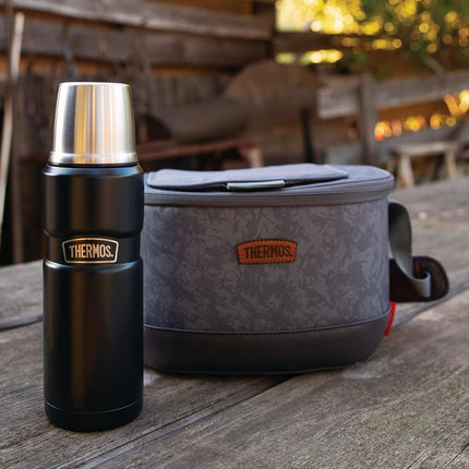 Thermos Stainless King Vacuum-Insulated Compact Bottle, 16 Ounce, Midnight Blue