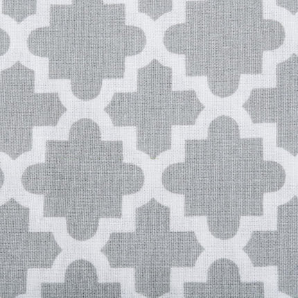 DII Lattice Tabletop Collection, Tablecloth, 70" Round, Gray