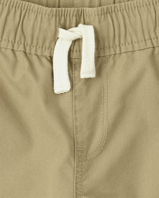 The Children's Place boys Pull On Jogger Shorts, FLAX, 8