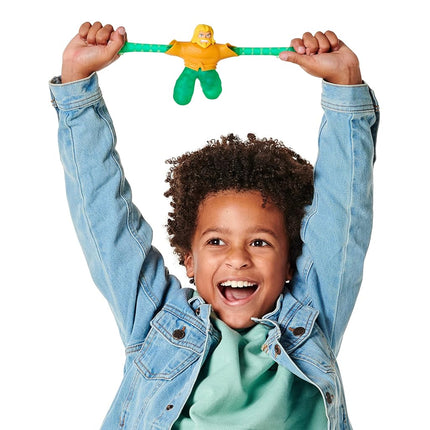 Heroes of Goo Jit Zu Dc Hero Pack - Super Goopy Aquaman 4.5-Inch Tall Action Figure, Perfect Christmas/Birthday Present For 4 To 8 Year Olds, Squishy, Stretchy Tactile Play