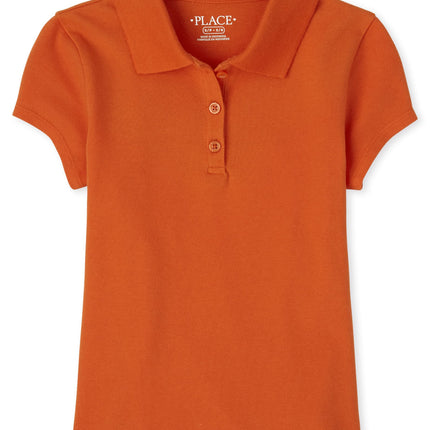 The Children's Place Girls' Uniform Pique Polo, Fl