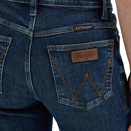Wrangler Women's Willow Mid Rise Performance Waist Boot Cut Ultimate Riding Jean, Denim, 27-34