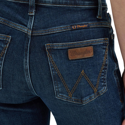 Wrangler Women's Willow Mid Rise Performance Waist Boot Cut Ultimate Riding Jean, Denim, 27-36