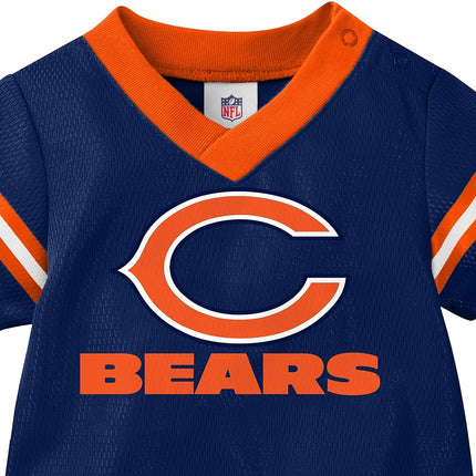 NFL Chicago Bears Team Jersey Bodysuit, blue/orange Chicago Bears, 3-6 Months