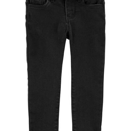 Osh Kosh Girls' Pull-On Denim Jegging, Black Wash,