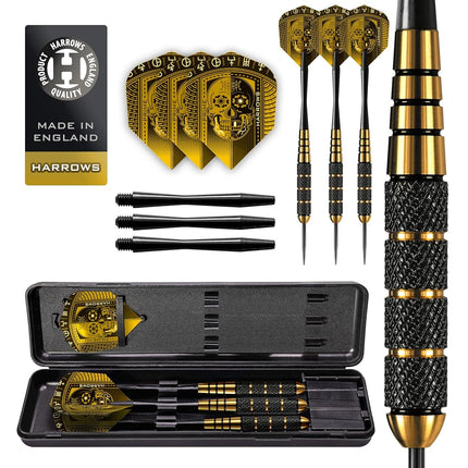 Harrows Voodoo Steel Tip Dart Set, 3 Speedline Sha
