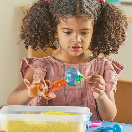 Learning Resources Helping Hands Fine Motor Tools Classroom Set, Toddler Learning Toys, Teacher Resources for Classroom, Sensory Toys for Toddlers, 24 Pieces Ages 3+