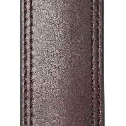 Carhartt Men's Double Row Stitching Snap Fasteners Brass Buckle, Brown, 34