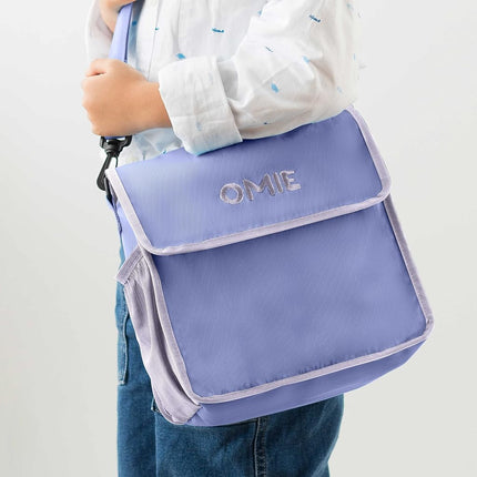 OmieBox Lunch Bag - Washable, Foldable, Durable, WaterResistant Fabric with Interior Pocket and External Bottle Holder.