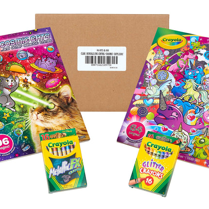 Crayola Uni-Creatures & Cosmic Cats Coloring Book 