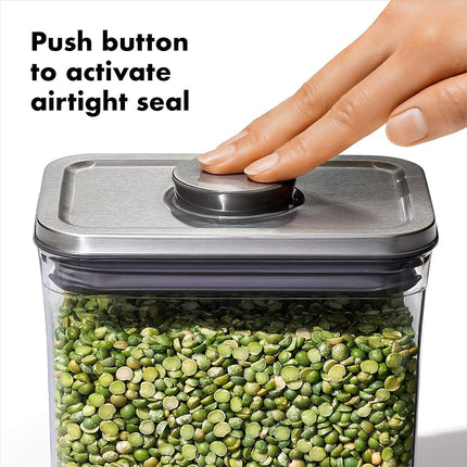OXO Steel POP 2.0 Rectangle, Medium - 2.6 L / 2.7 Qt
