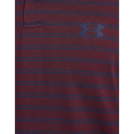Under Armour Performance 3.0 Novelty Polo Performance 3.0 Novelty Men's Polo Shirt, Dark Garnet/Navy Blue/Midnight Navy, S