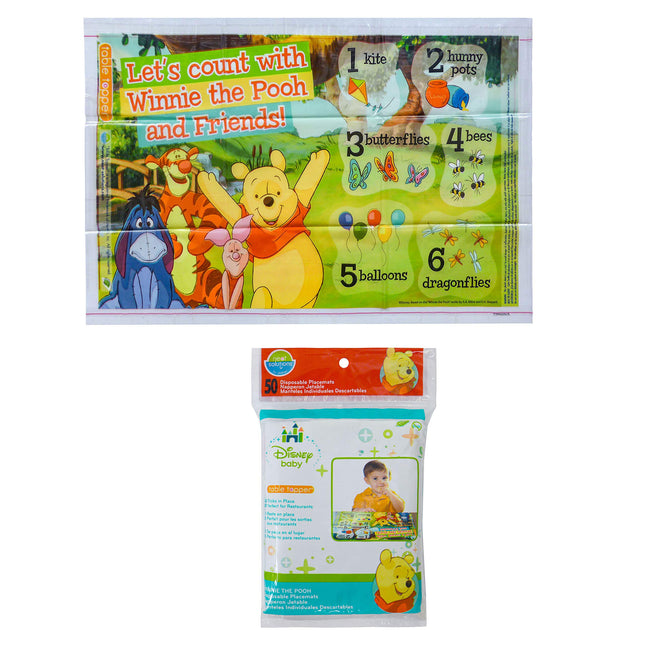 Disney Pooh Table Topper Disposable Stick-in-Place