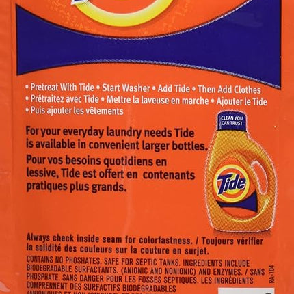 Tide 9 Piece 1-Load Travel Packets, 10.6 Ounce