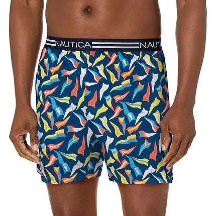 Nautica Men's Classic Cotton Loose Knit Boxer Shor