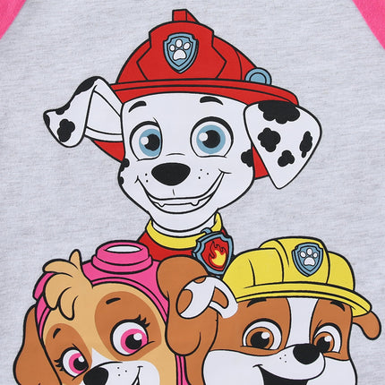 Nickelodeon Paw Patrol 2 Pack Short Sleeves Tee and Shorts Set for Girls, Kid’s Outfit Bundle, Size 3T Light Gray