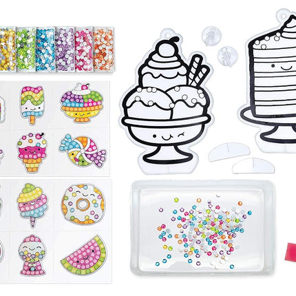 Creativity for Kids Big Gem Diamond Painting Kit - Create Your Own Sweets Stickers Diamond Arts and Crafts for Kids, Stickers and Suncatchers - Sweets Diamond Art for Kid