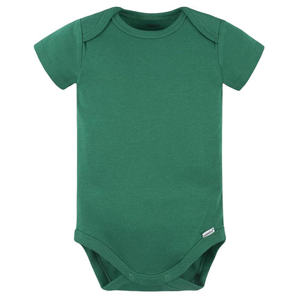 Gerber unisex-baby 5 Pack Onesies Multi-packs Bundle Interlock 180 Gsm, Kelly Green, 6-9 Months