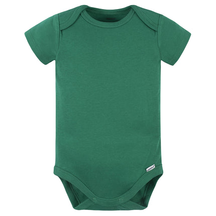 Gerber unisex-baby 5 Pack Onesies Multi-packs Bundle Interlock 180 Gsm, Kelly Green, 18 Months