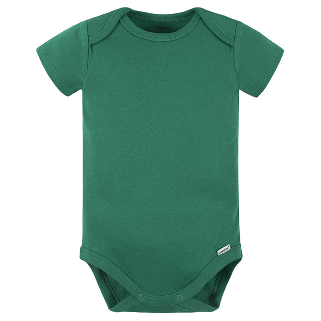 Gerber unisex-baby 5 Pack Onesies Multi-packs Bundle Interlock 180 Gsm, Kelly Green, 18 Months
