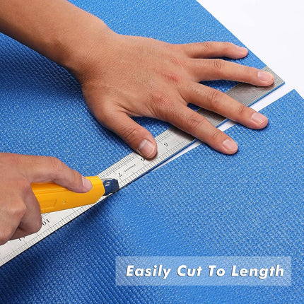 CASOMAN Professional Tool Box and Drawer Liner, Blue, Easy Cut Non-Slip Foam Rubber Toolbox Drawer Liner Mat, 16 inch (Wide) x 6 feet (Long)