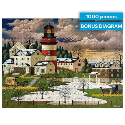 Buffalo Games - Charles Wysocki - Twilight Sentinel - 1000 Piece Jigsaw Puzzle for Adults Challenging Puzzle Perfect for Game Nights - Finished Puzzle Size is 26.75 x 19.75