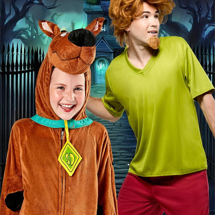 Rubies Official Shaggy Costume, Scooby-Doo Mystery Inc, Mens Standard Size,Green/Dark Brown Halloween