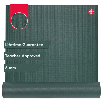Manduka PRO Yoga and Pilates Mat, Black Sage,71"