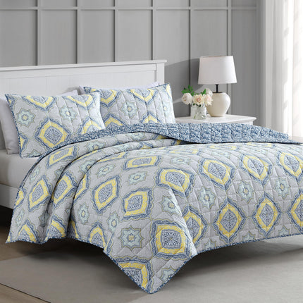 MARTHA STEWART Full Queen Size Quilt Bedding Set -