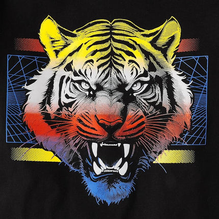 The Children's Place Camisetas gráficas de manga corta de gamer para niños, paquetes múltiples, dinosaurio/tigre/iguana, extrachico