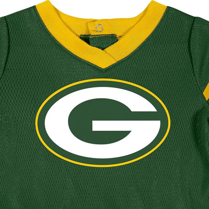NFL Bay Packers Girls 2018Dazzle Dress & Panty, Green, 0-3 Months