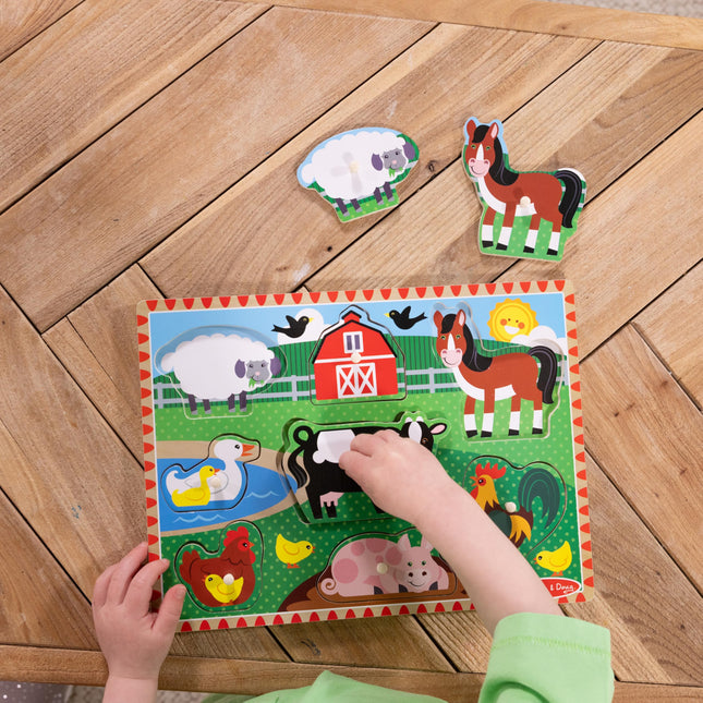 Melissa & Doug Farm Peg Puzzle