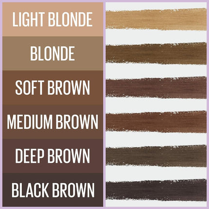 Maybelline Express Brow 2-In-1 Pencil and Powder, Eyebrow Makeup, Black Brown, 0.02 fl. oz.