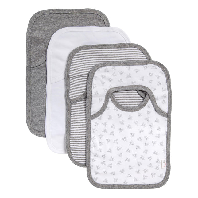 Burt's Bees Baby Unisex Baby Bibs, Lap Shoulder Dr
