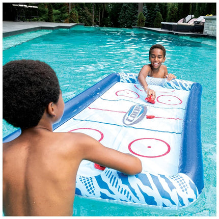 Coop Hydro Hockey Inflatable Water Floating Table Hockey Set, Pool Toy for Kids Ages 5+