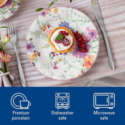 Villeroy & Boch Mariefleur Basic Salad Plate, 8.25 in, White/Multicolored