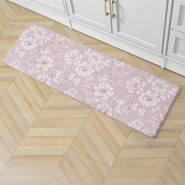 Laura Ashley - Anti-Fatigue Kitchen Mat, Iris Flor