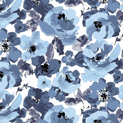 Arden Outdoor Deep Seat Cushion Set, Foam, 22x24, Blue Garden Floral