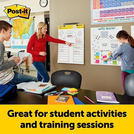 Post-it Super Sticky Self Stick Wall Pad Meeting Chart 566 White 58.4 cm x 50.8 cm 20 Sheets/Pad 2 Pads/Pack 100% PEFC SGSCH-PEFC-COC-110078